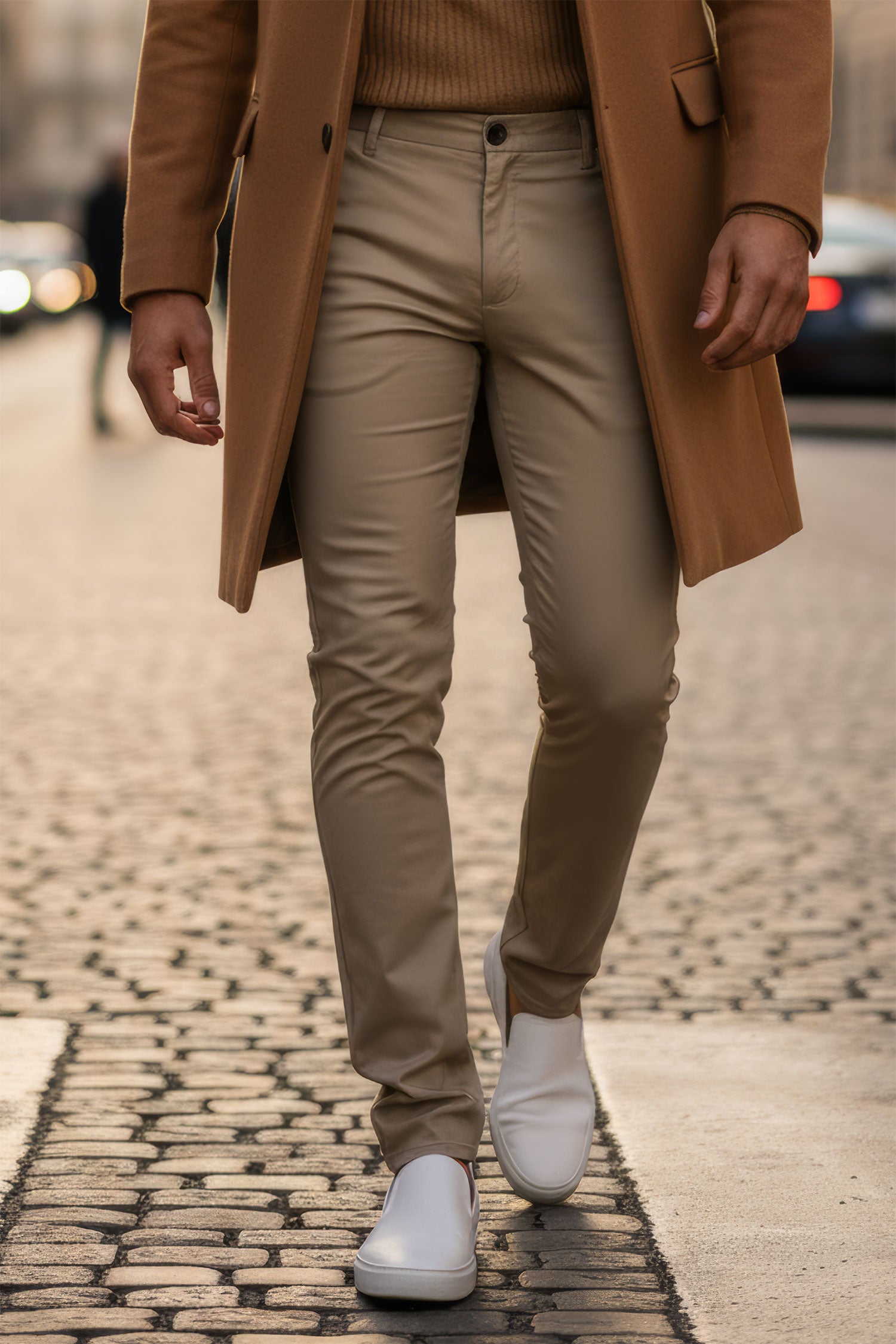 BARABAS Men's Solid Basic Color Casual Dress Pants B2062 Sand