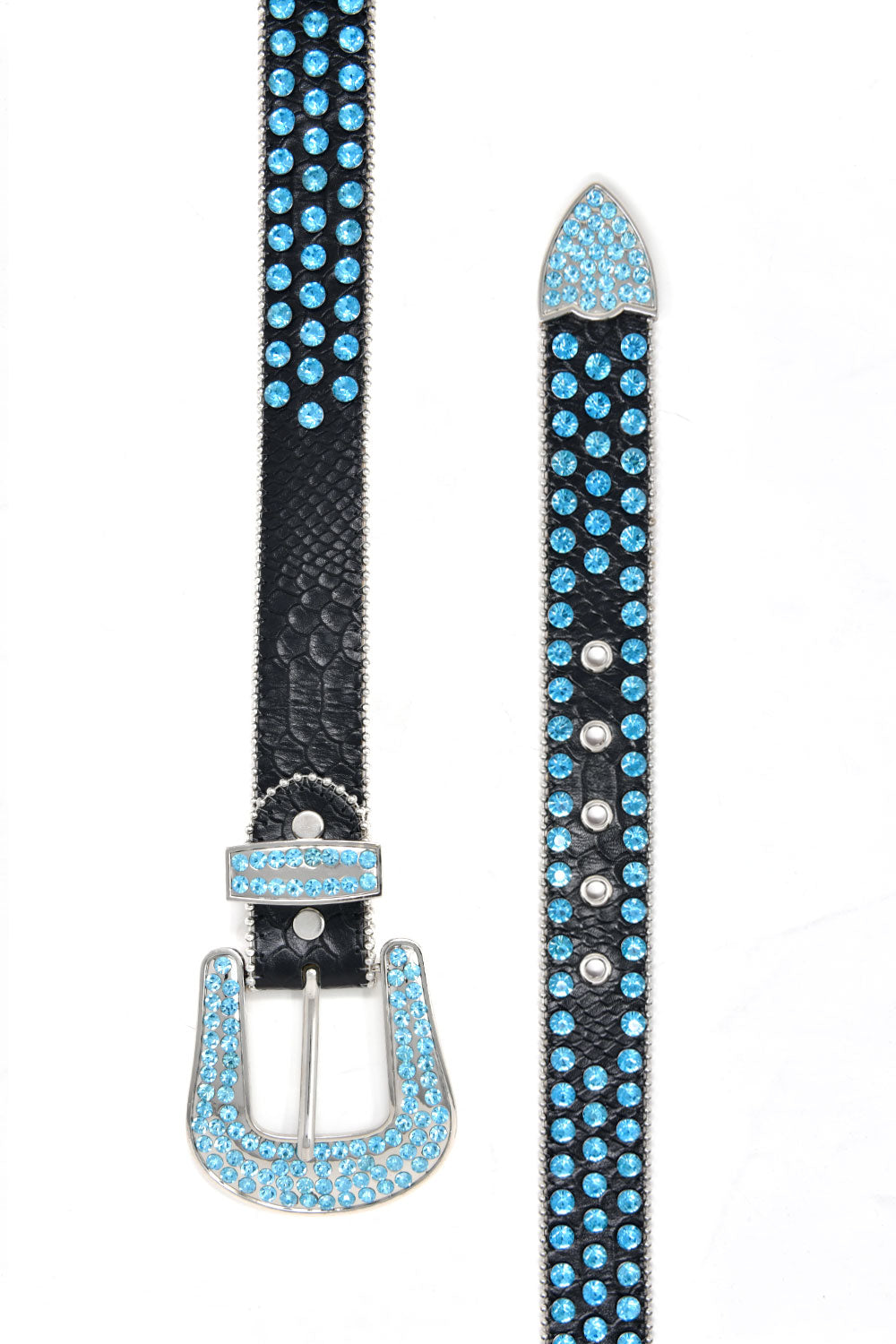 arabbas men's Jewels Rhinestone Stone Buckle leather belt BK816