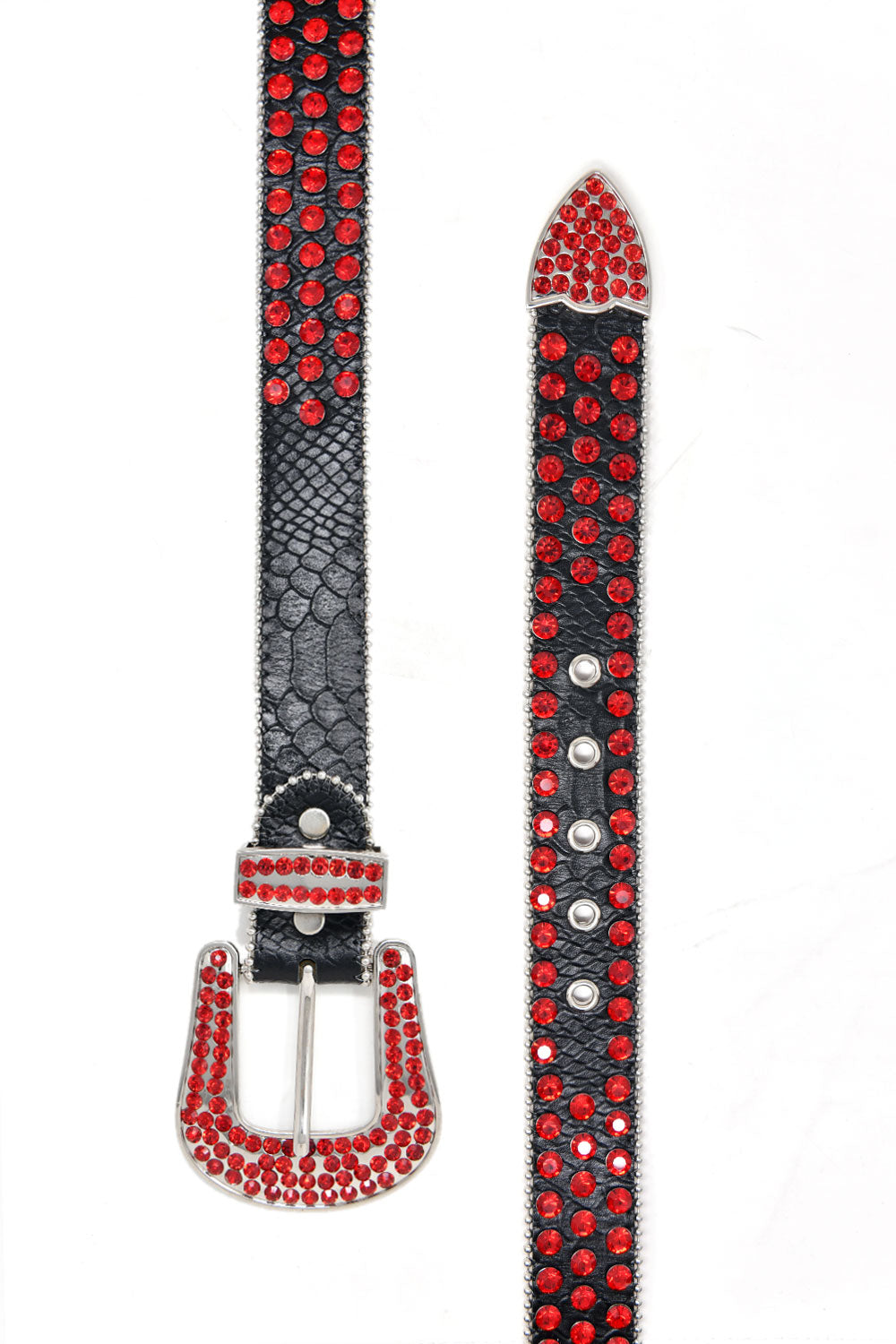 Barabas men's Jewels Rhinestone Stone Buckle leather belt BK816