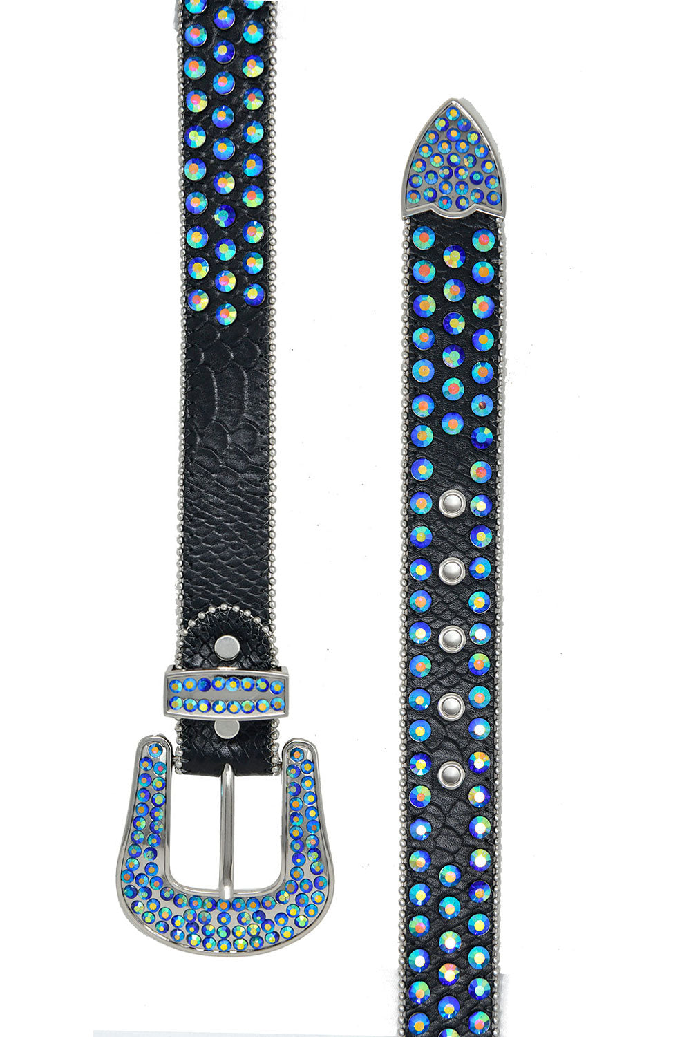 Barabas men's Jewels Rhinestone Stone Buckle leather belt BK816