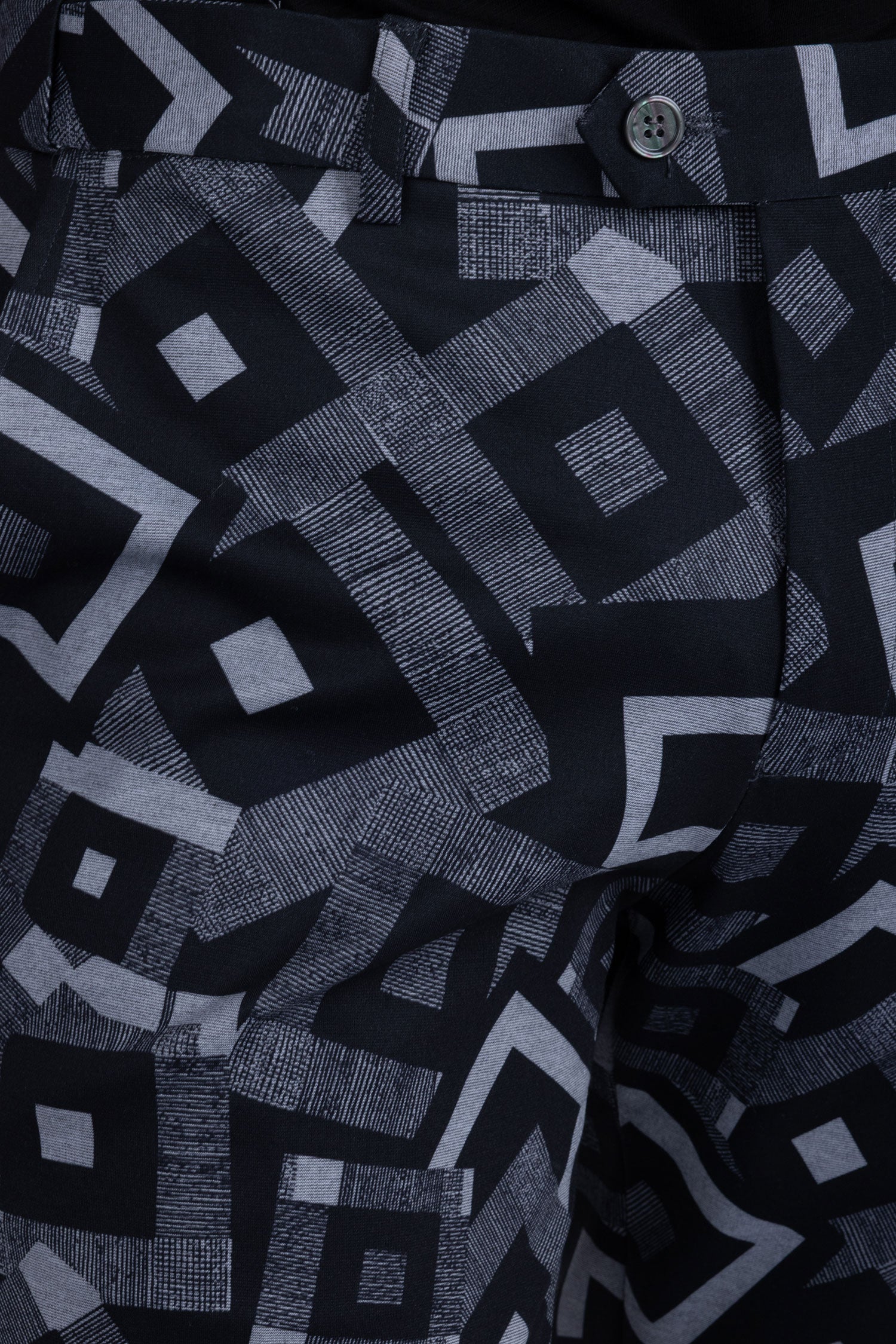 BARABAS men's cube prints checkered plaid navy black chino pants CP148 Black