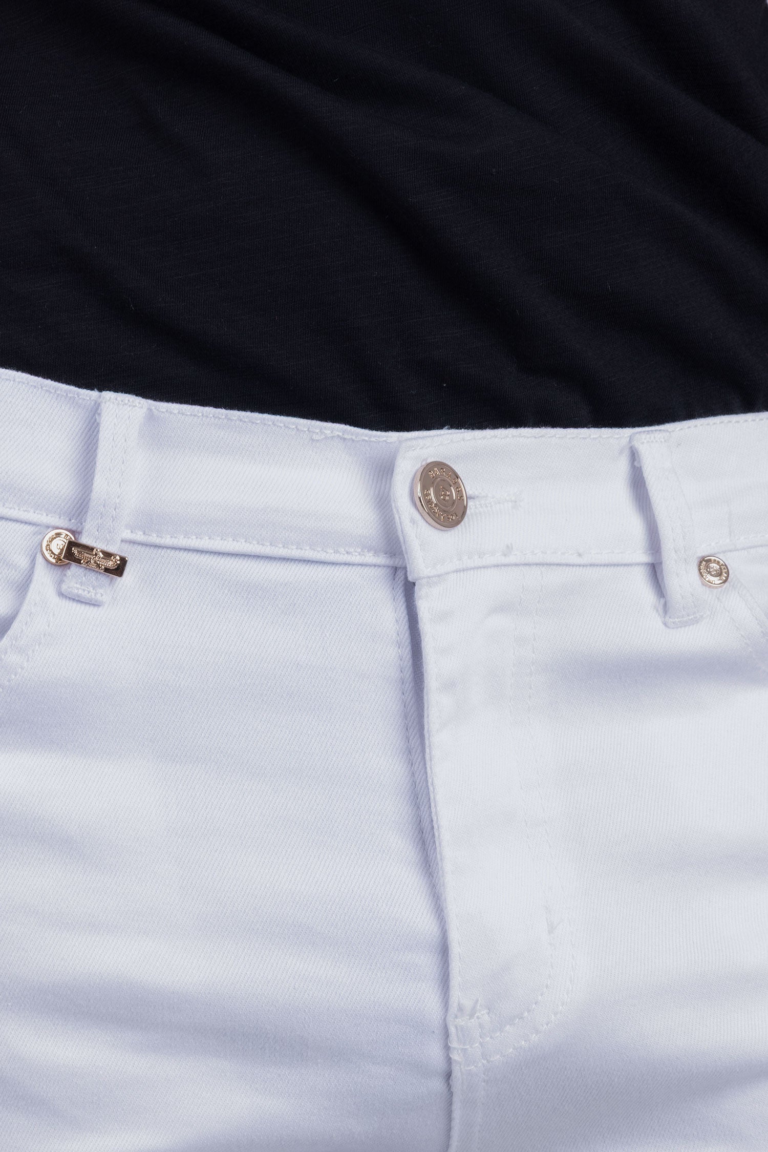 Barabas Men's Skinny Snow White Denim Jeans DP3650