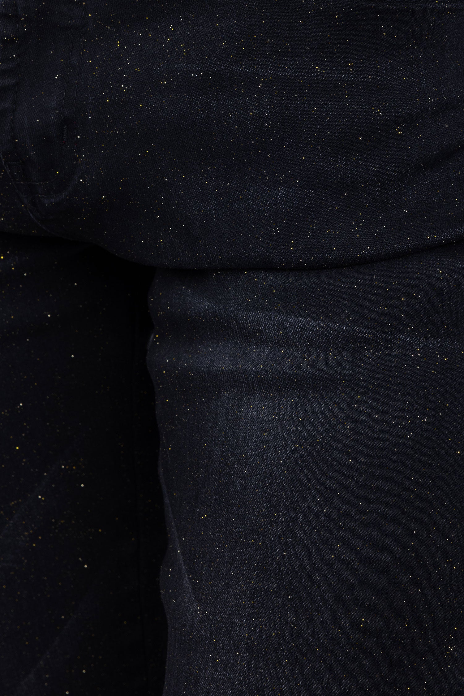 BARABAS Men's Sparkly Glittery Chain Design Denim Jeans SN8855 Black Gold