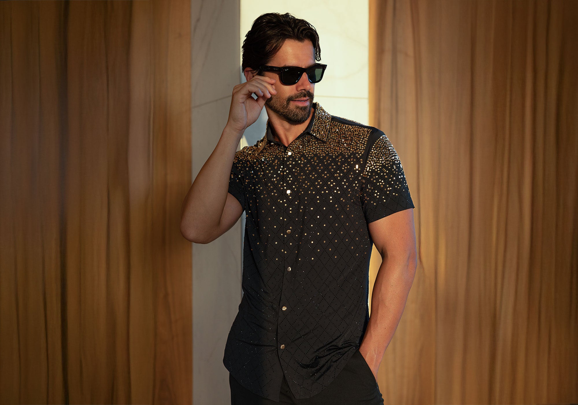 Barabas men's celebrity-style fashion with bold, statement designs.