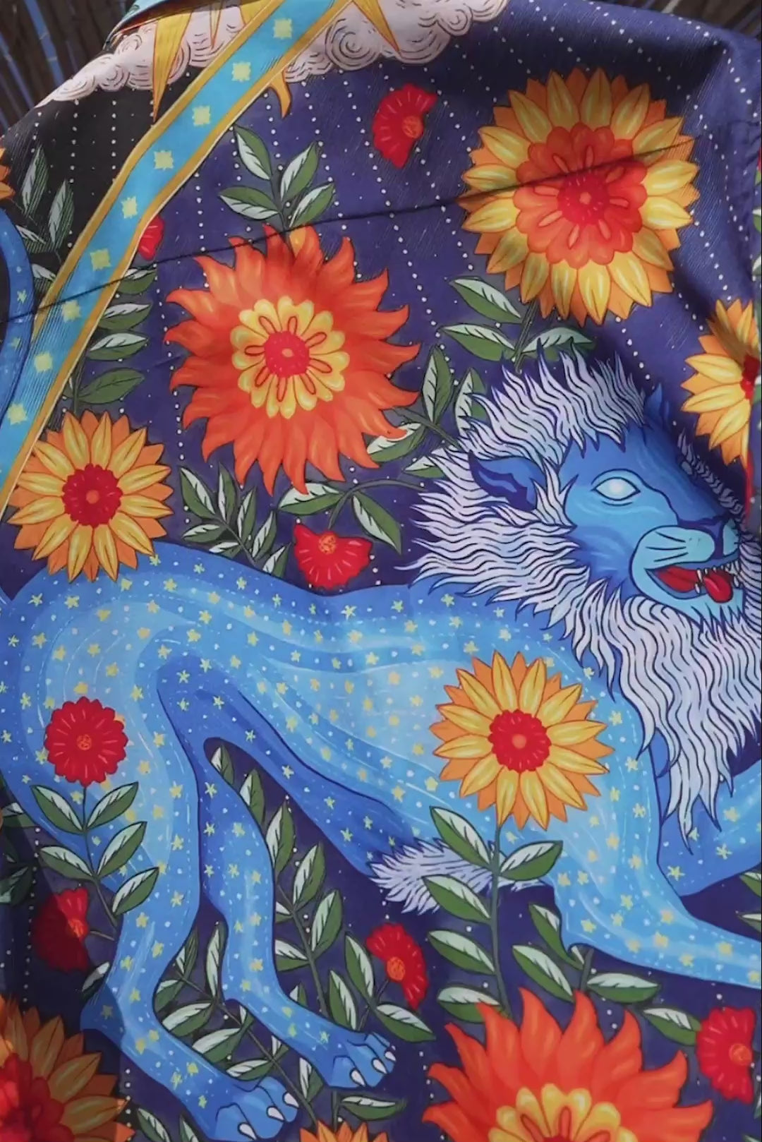 Barabas Men's Floral Animal Button Down Short Sleeve Shirts 4SST38 Multi
