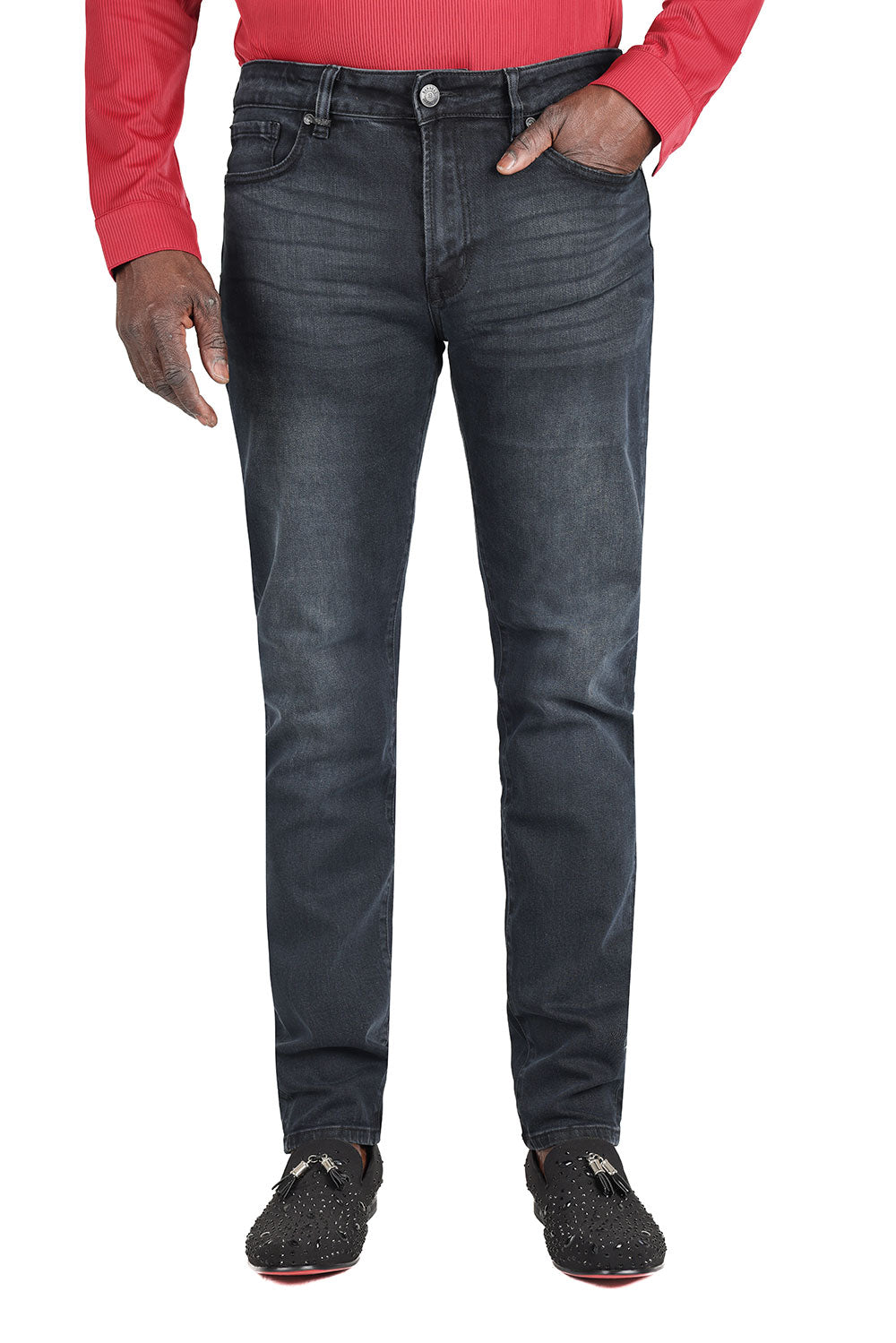 Barabas Men's Dark Blue Premium Denim Jeans 2JE09SL