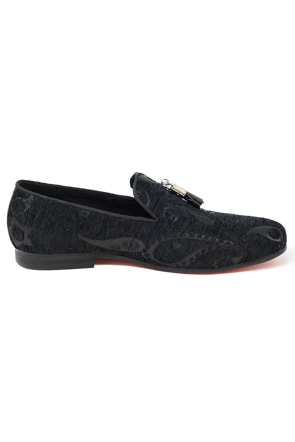 Barabas Men's Paisley Design Tassel Slip On Loafer Shoes 2SH3101