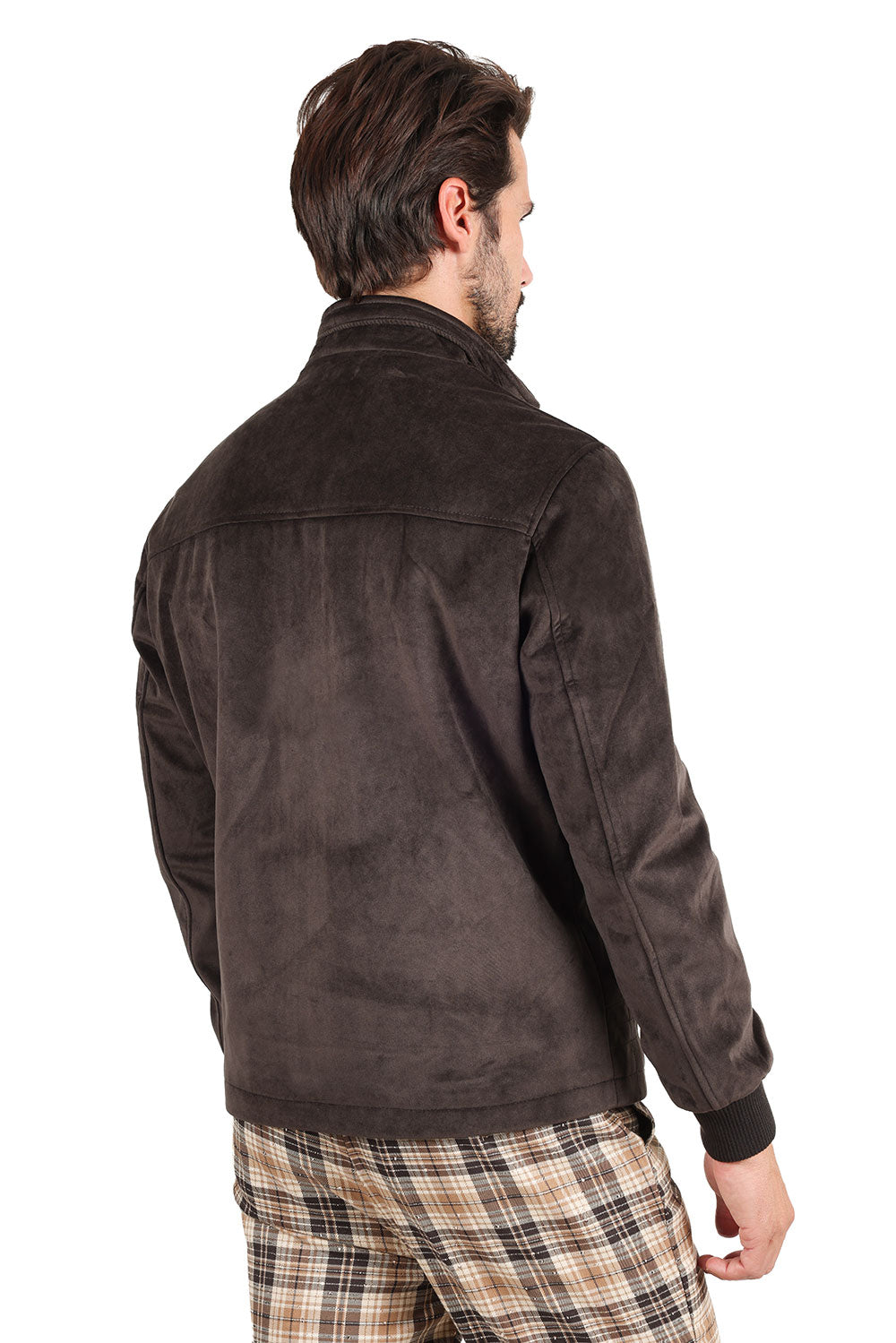 Barabas Men's Full Zipper Closure Classic Winter Bomber Jacket BH79 Brown
