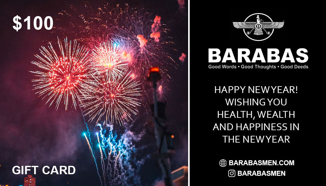 Barabas $100 $200 $300 New year Gift Cards