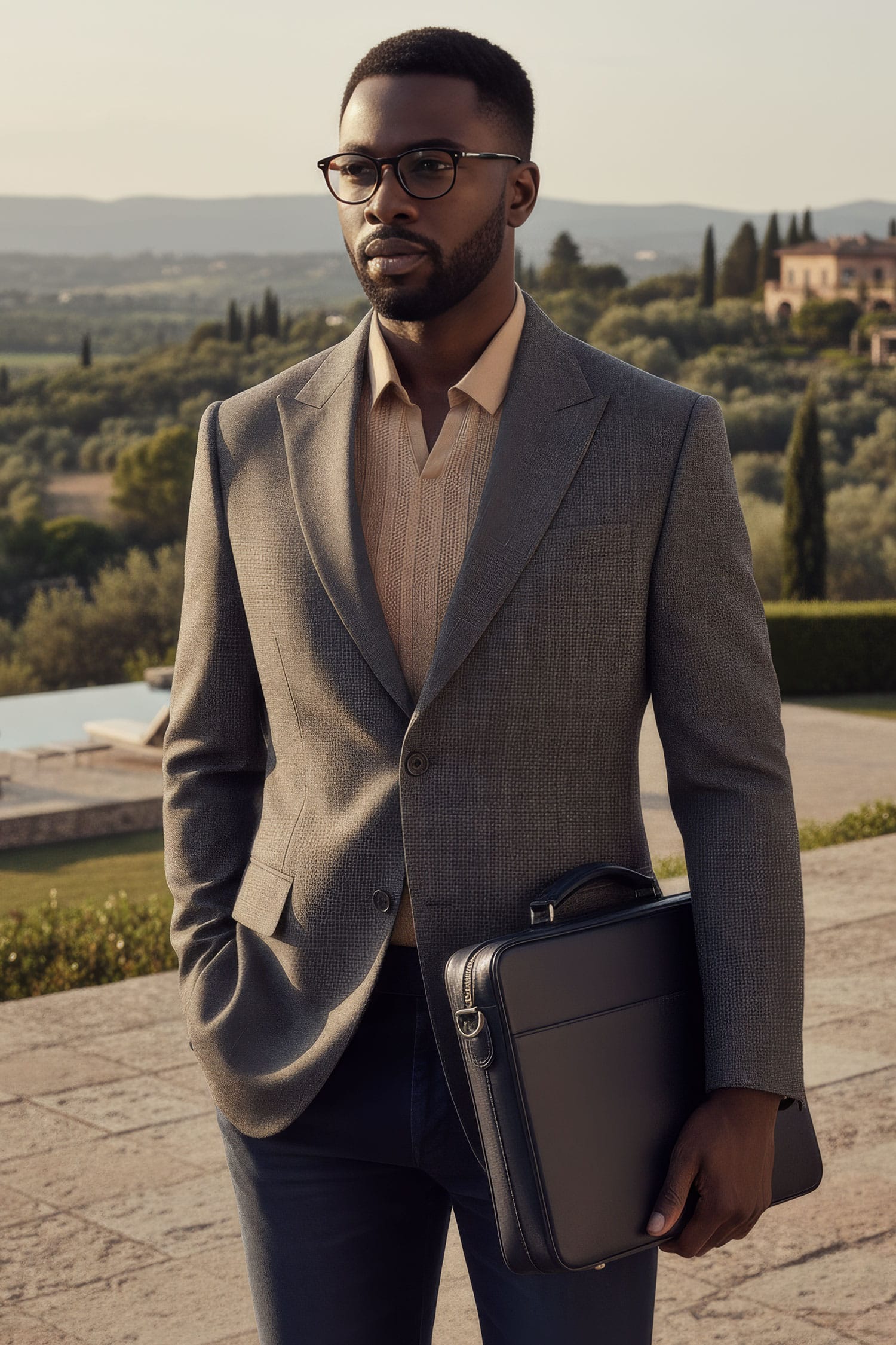 Men's Old Money Fashion 2026 - Charcoal wool blazer exemplifying heritage style and timeless luxury