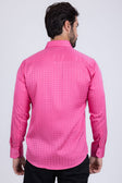 BARABAS Men's Wood Art Long Sleeve Button Down Shirt 2B321 #Color_Rose