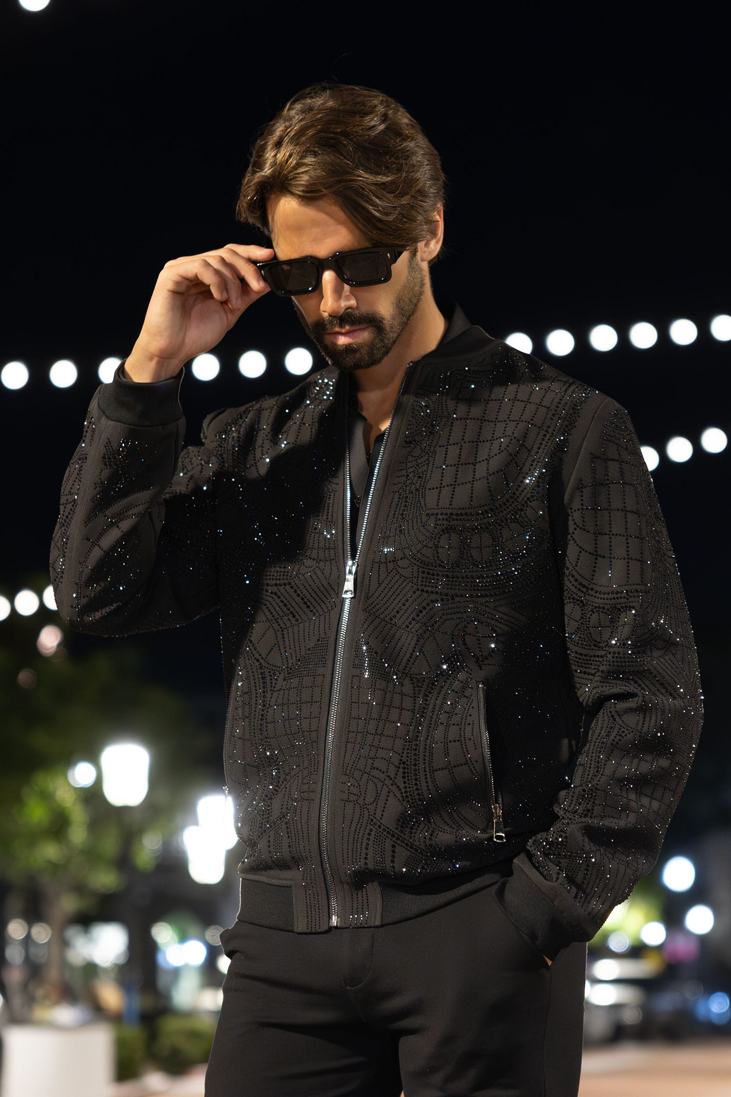 Jaggy Bomber Jacket