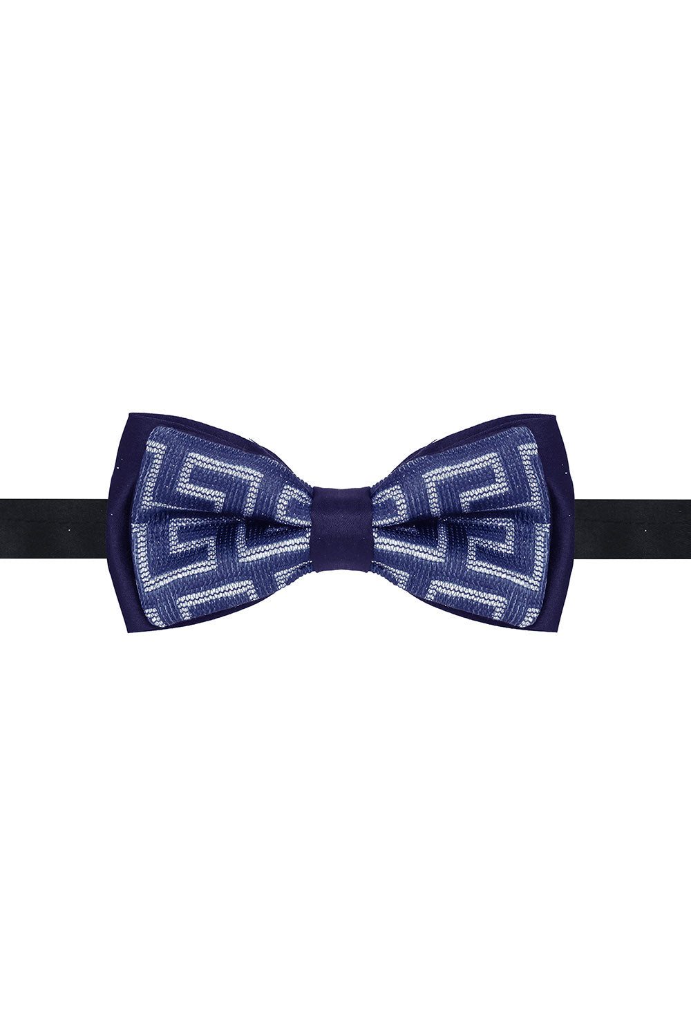 BARABAS Men Greek key Pattern Baroque Luxury Bow Tie 2BW3098