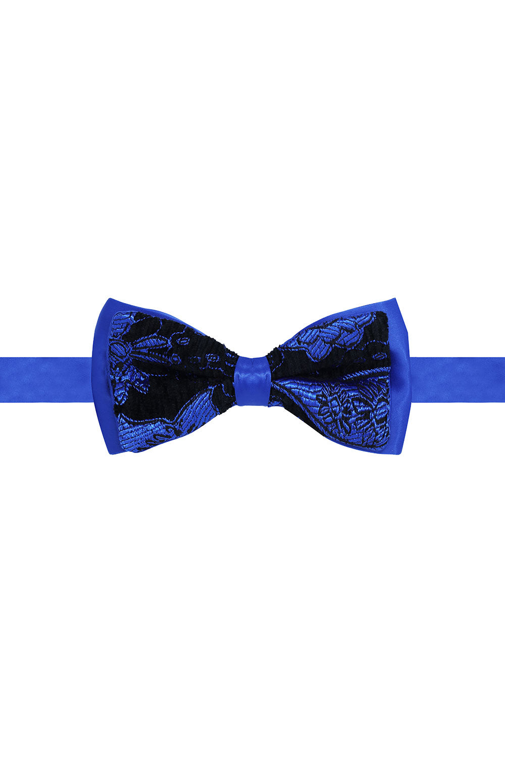 BARABAS Men's Paisley Pattern Design Bow Tie 2BW3101 Royal