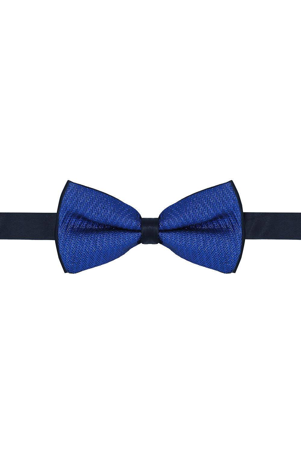 Barabas Men's Textured Material Bow Tie 2BW3105 Saphire