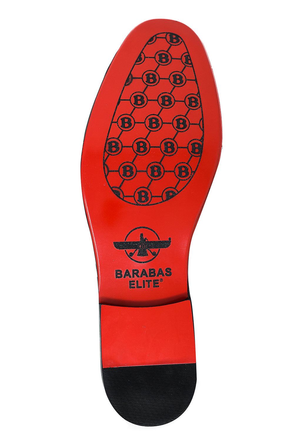 Barabas Men's Rhinestone Slip On Dress Loafer Red Sole Shoes 2ESH7