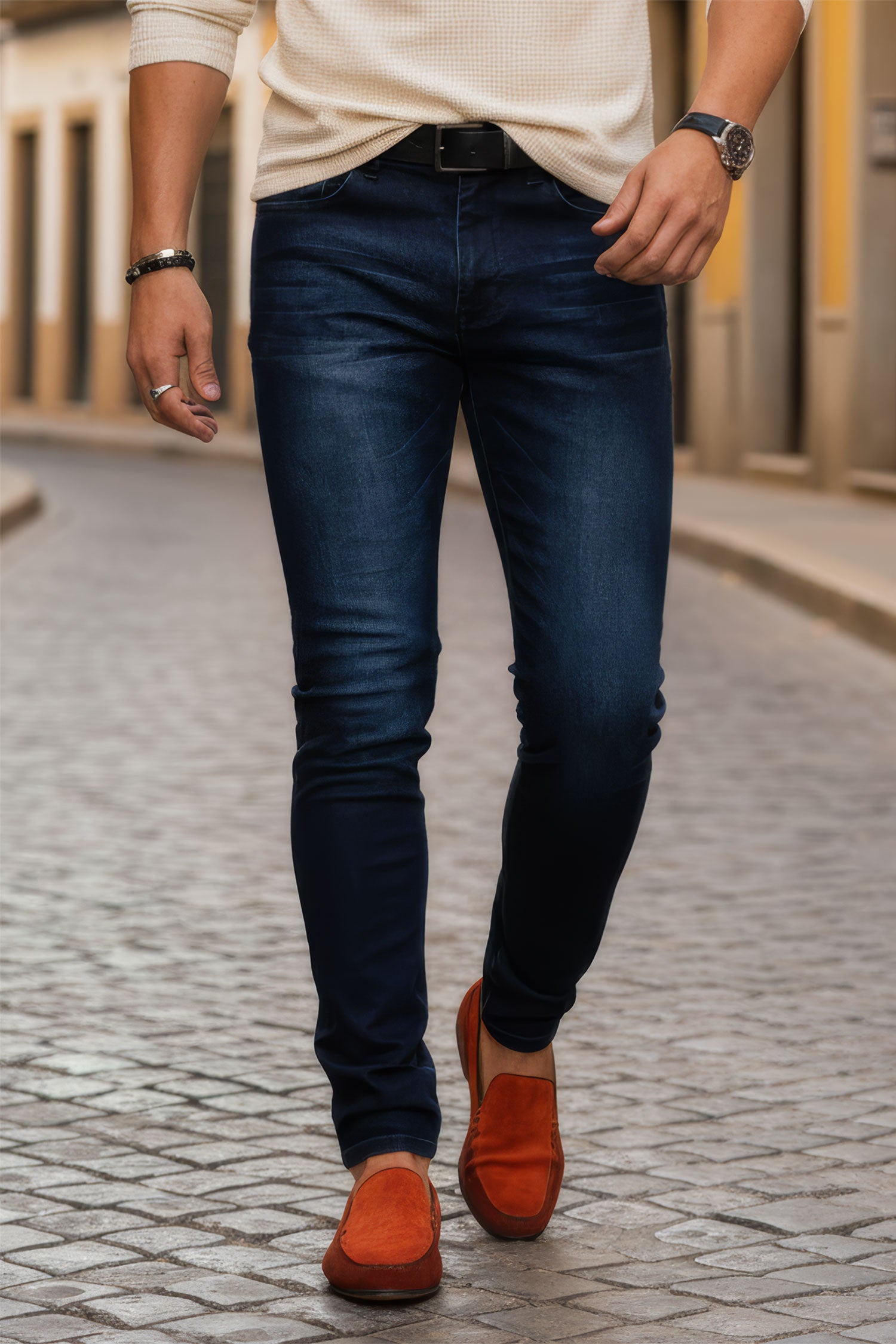 Barabas Men's Straight Fit Premium Dark Blue Denim Jeans 2JE03ST Dark Blue