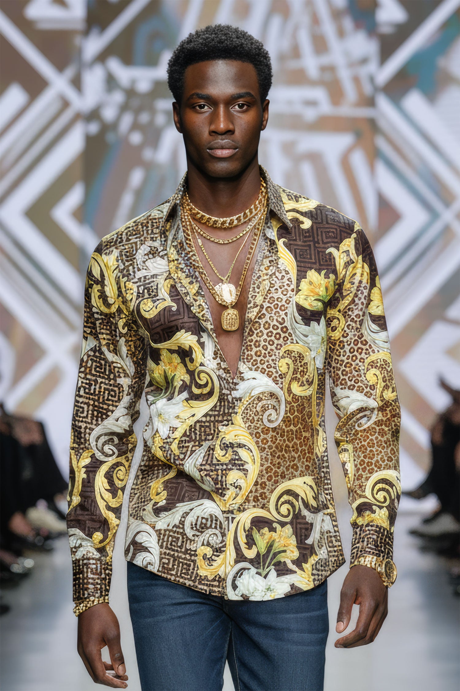 Just Baroque Long Sleeve Shirt