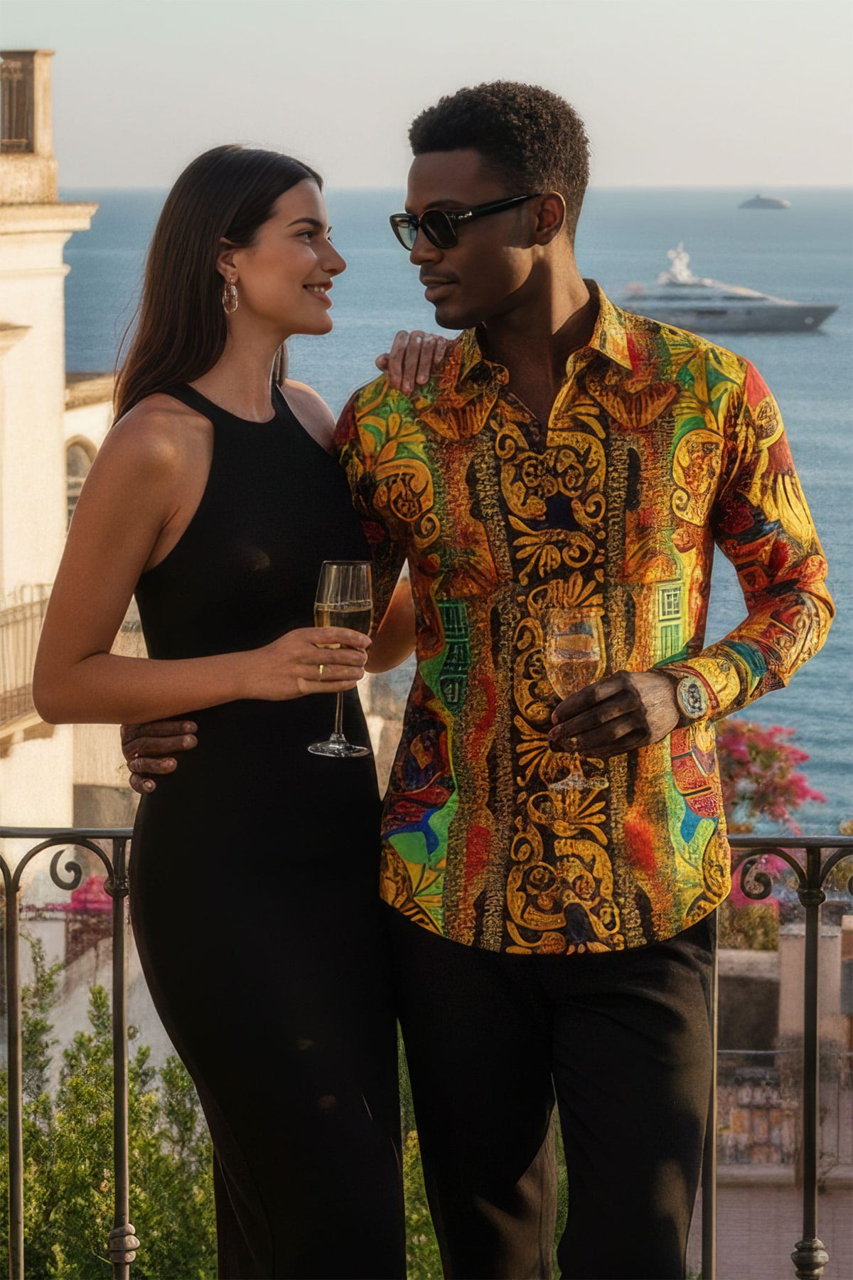 Antananarivo Rhinestone Long Sleeve Shirt