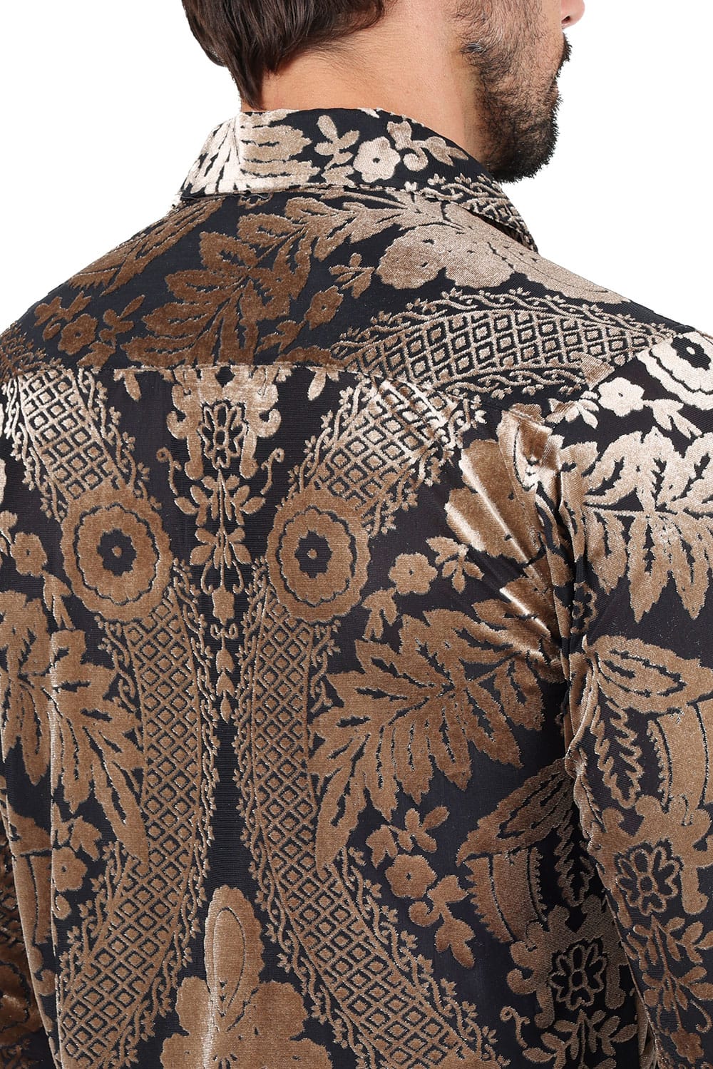 Camicie a maniche lunghe da uomo con design floreale Paisley 4B54 Camicie a maniche lunghe da uomo con design floreale Paisley 4B54
