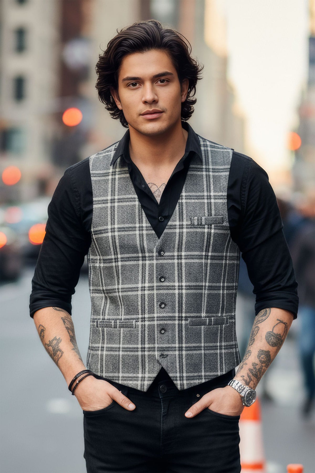 Kyiv Checkered Vest