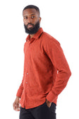 BARABAS Men's Lace See Through Stretch Sheer Long Sleeve Shirts 3B25 #Color_Astro Dust