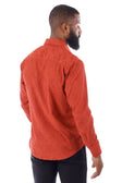 BARABAS Men's Lace See Through Stretch Sheer Long Sleeve Shirts 3B25 #Color_Astro Dust