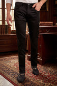 Barabas Men's Solid Color Basic Essential Chino Dress Pants 3CPW31 #Color_Black