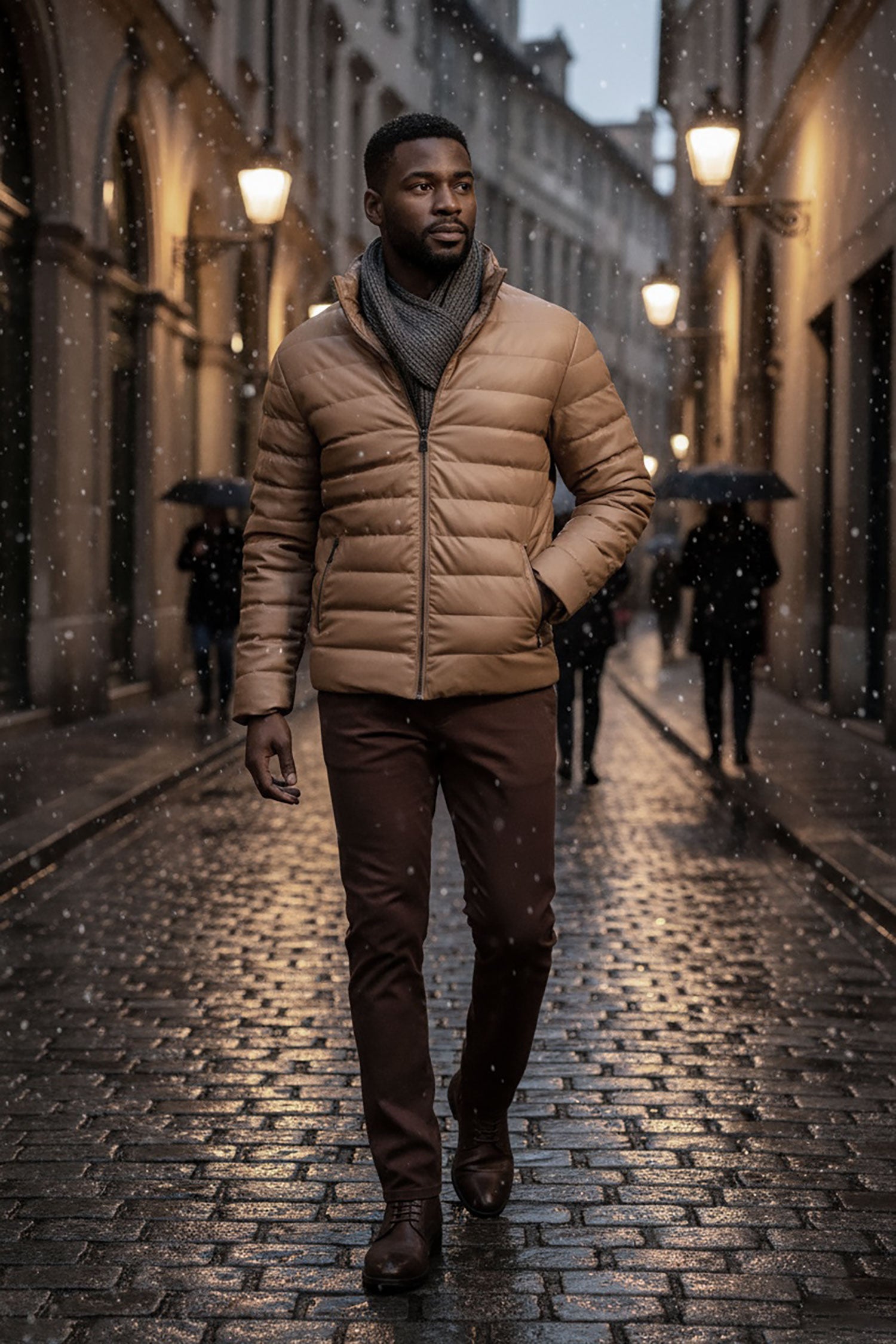 BARABAS Men's Lightweight Hooded Insulated Puffer Jacket 3JPU22 Camel