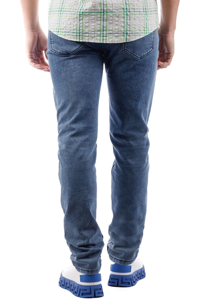 Barabas Men's Solid Color Premium Stretch Denim Jeans 3SN100 Blue