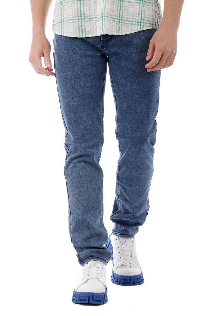 Barabas Men's Solid Color Premium Stretch Denim Jeans 3SN100 Blue