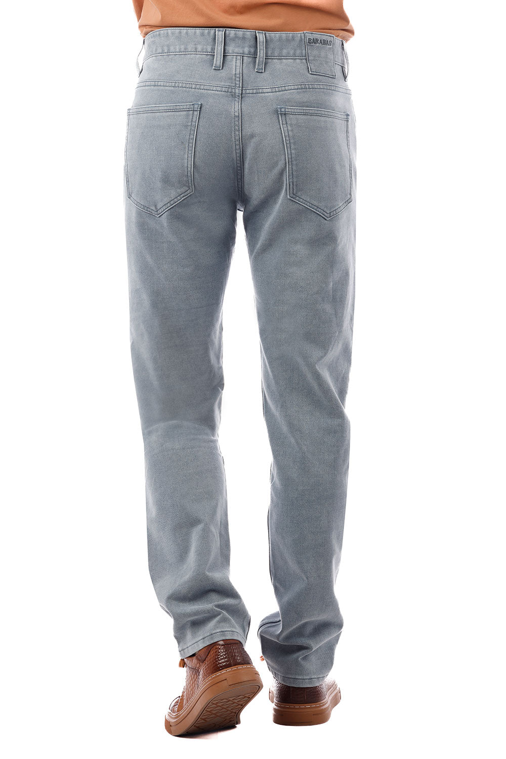 Barabas Men's Solid Color Premium Stretch Denim Jeans 3SN100 Grey