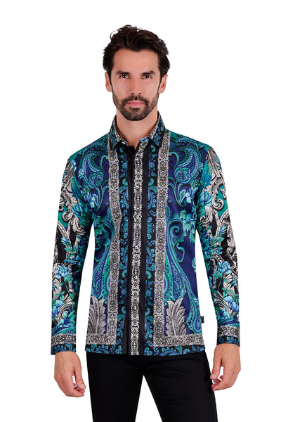 Shop Luxury Men's Long Sleeve Shirts - Designer Styles | Barabas – Page ...