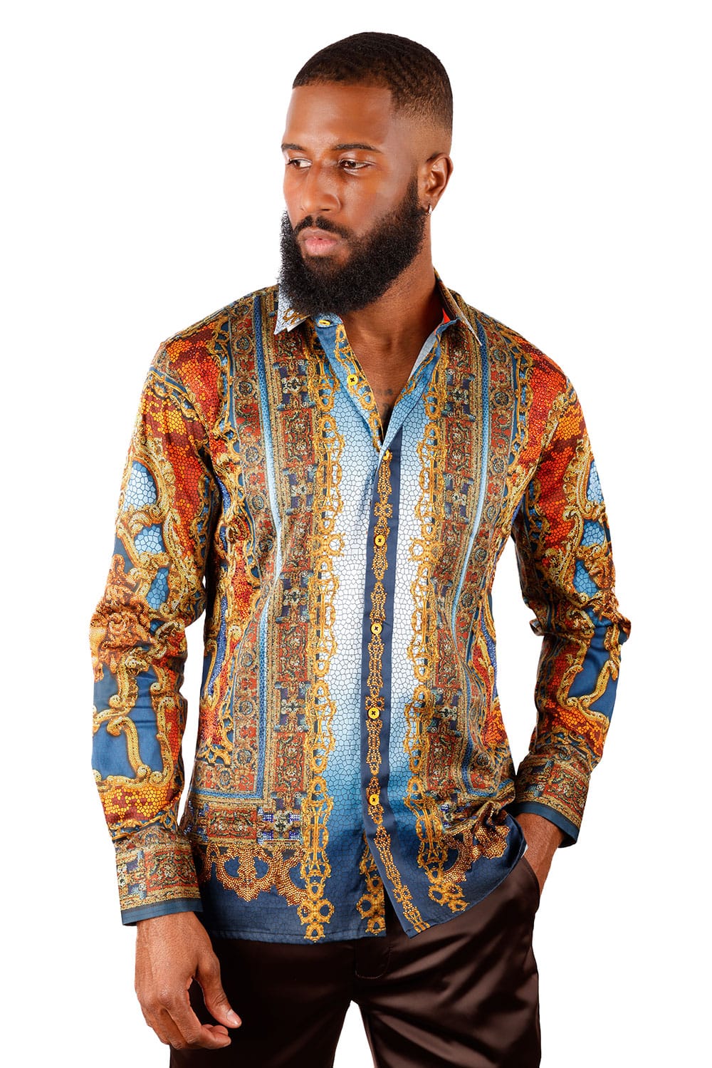 Virago Rhinestone Long Sleeve Shirt