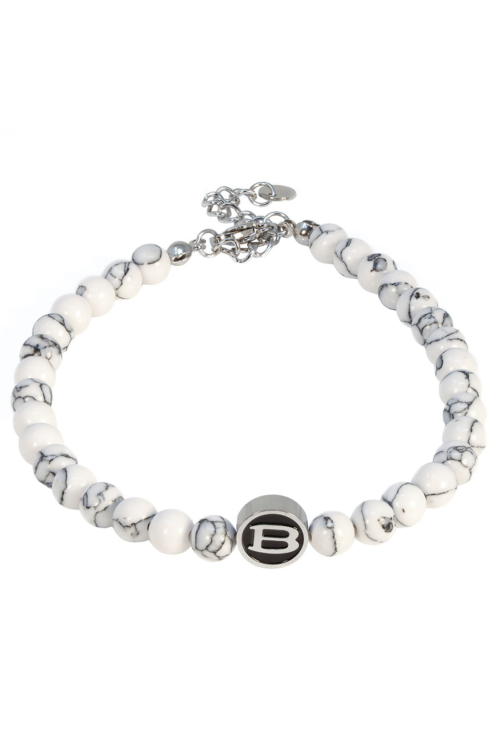 Barabas Unisex Crustal Gemstone Precious Bracelets 4BB02 White
