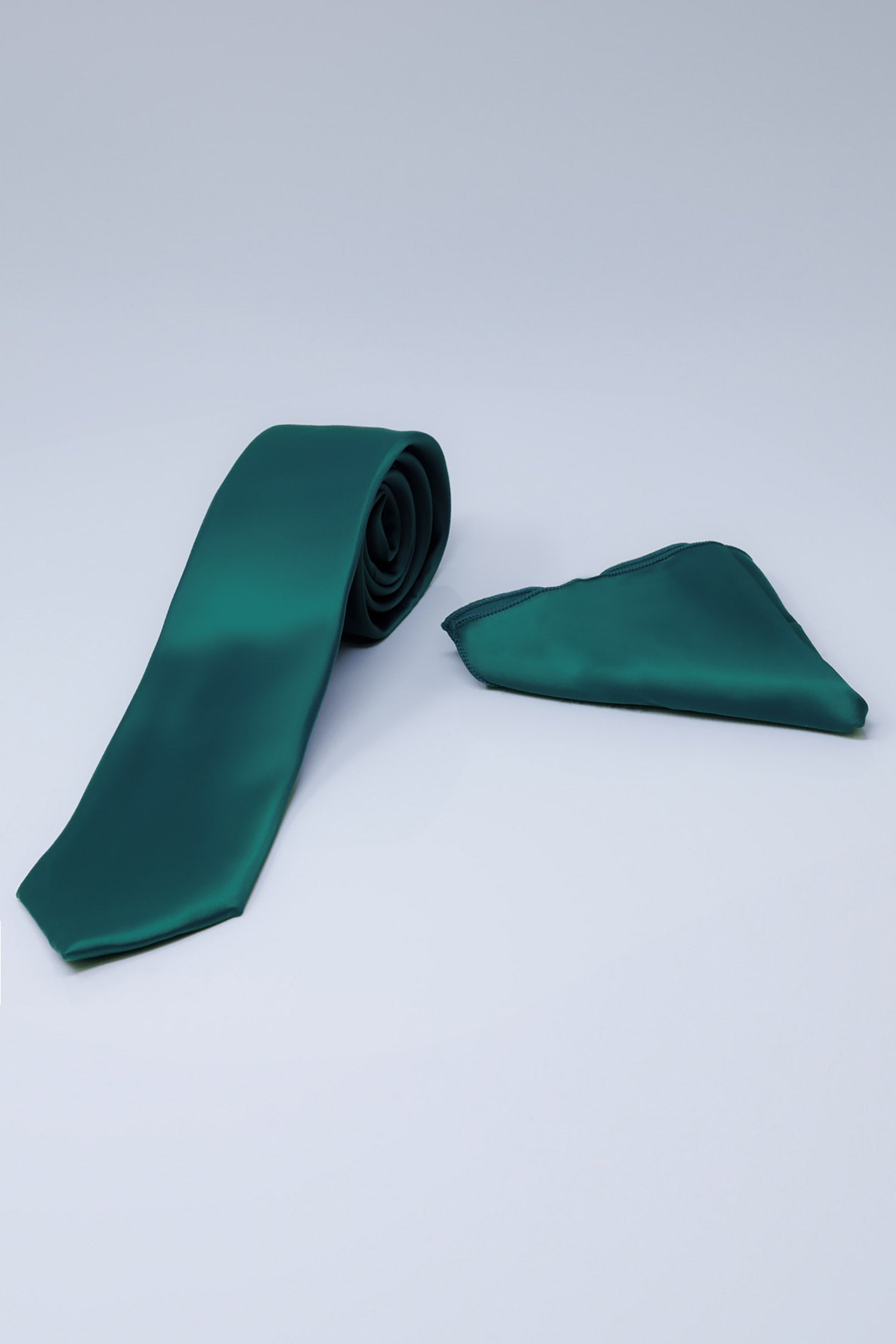 Barabas Men's Solid Color Shiny Satin Luxury Formal Necktie 4NT01 Teal