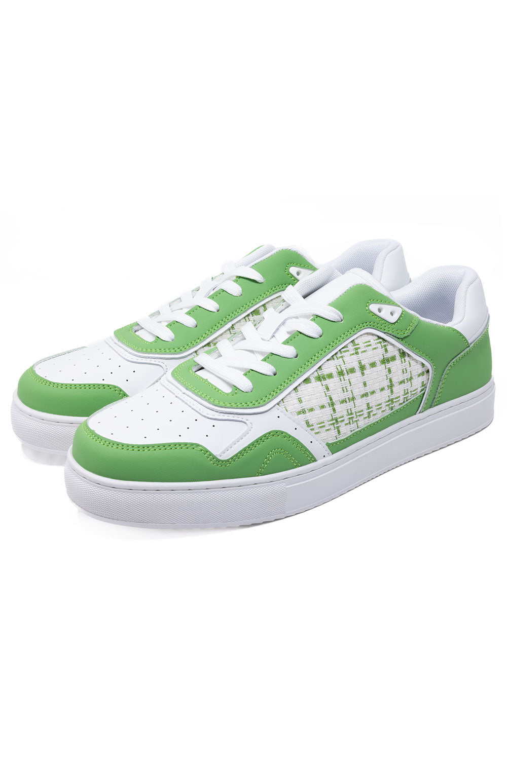 Barabas Men's Premium Walking Running Sneakers Low Cut 4SK02 Light Green