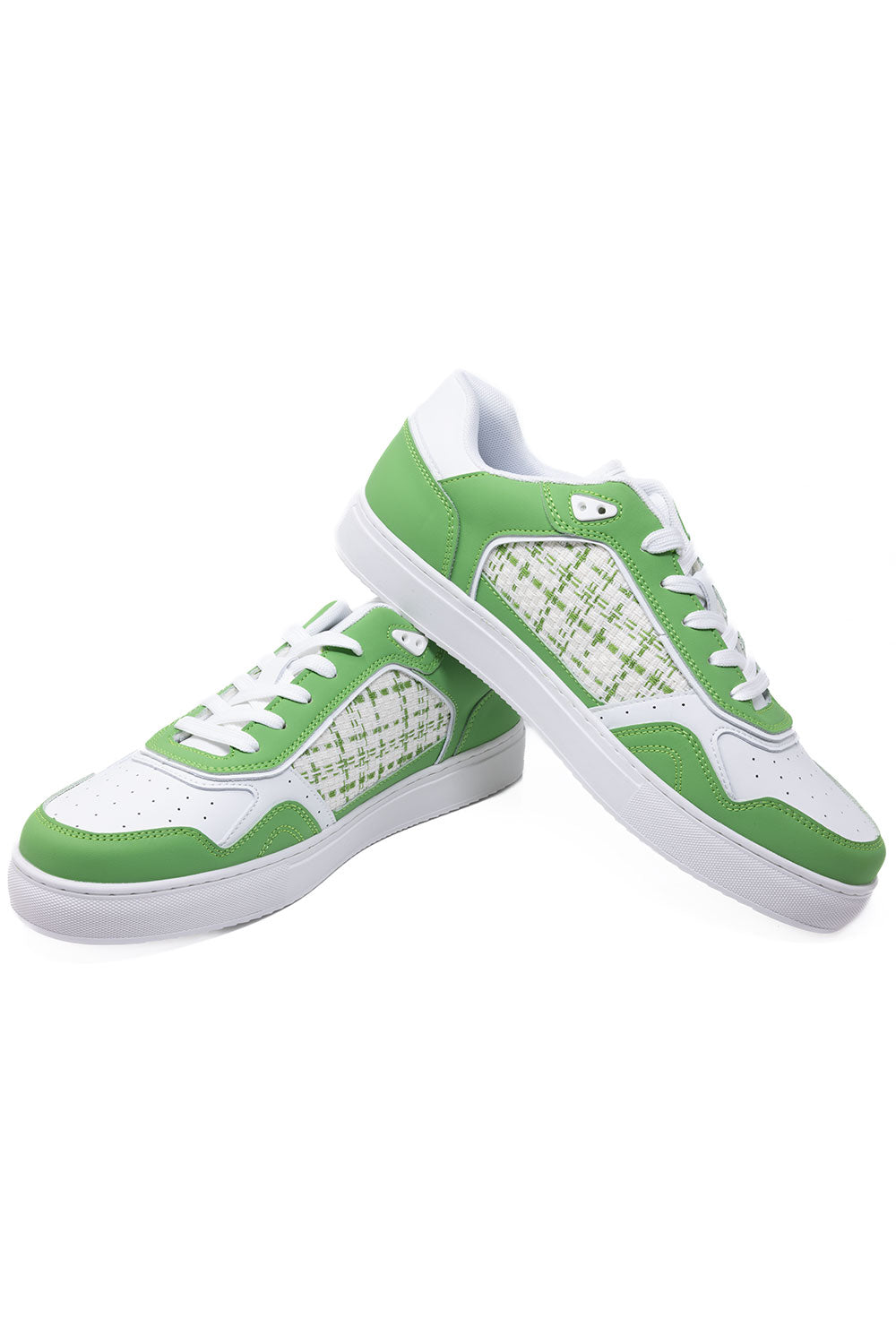 Barabas Men's Premium Walking Running Sneakers Low Cut 4SK02 Green