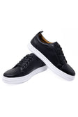 Barabas Men's premium low cut comfortable all-day sneakers 4SK05 #Color_Black