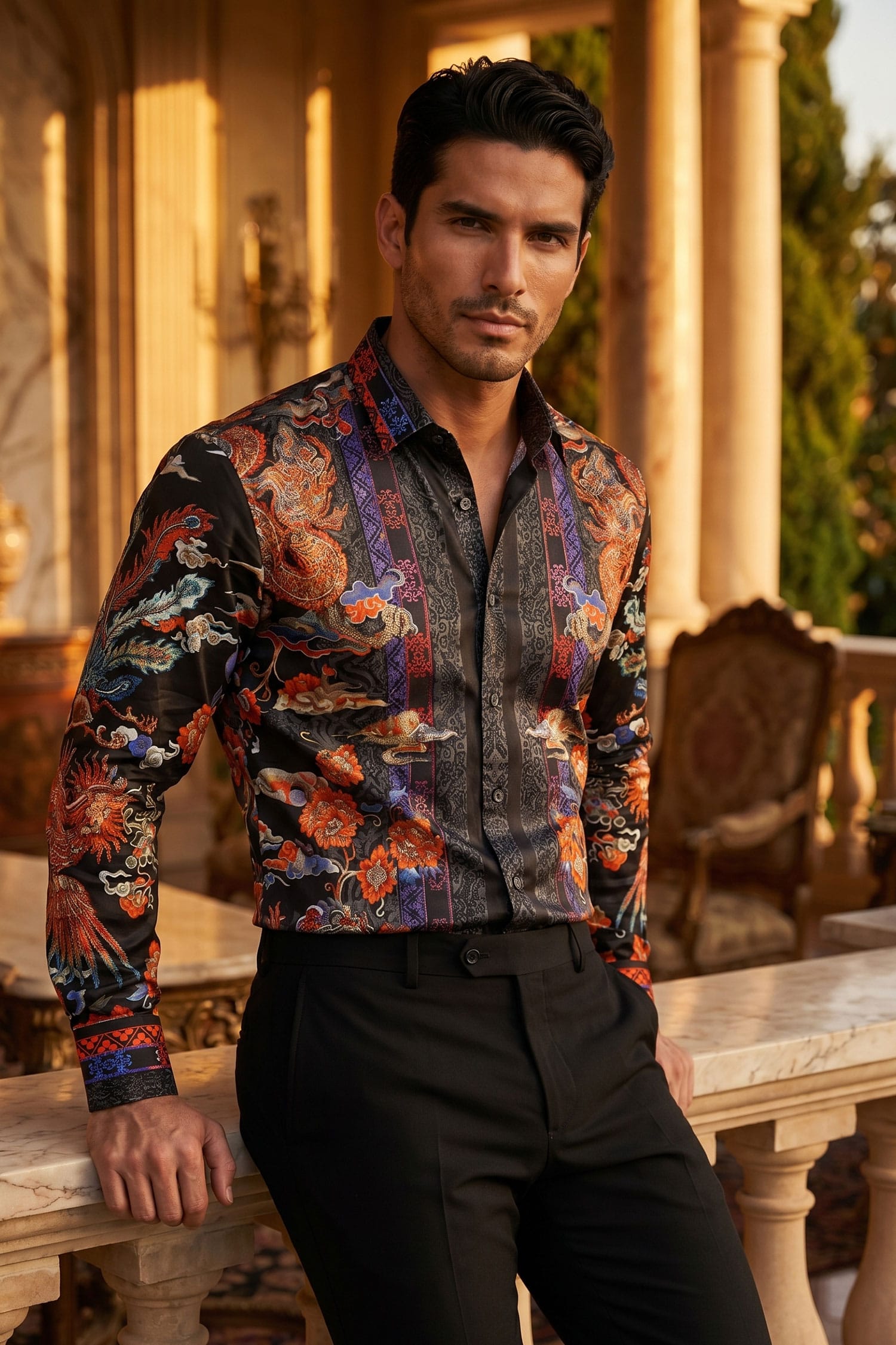 Flitstitch Rhinestone Long Sleeve Shirt