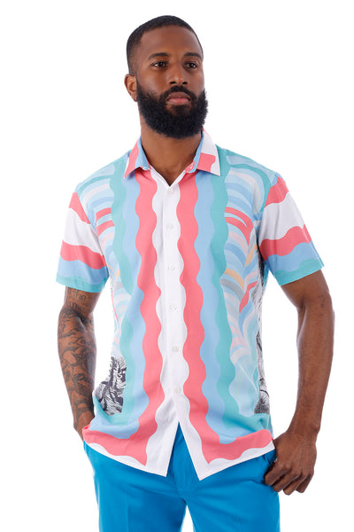 Shop Stylish Men's Short Sleeve Shirts Now | Barabas Men – BARABAS®