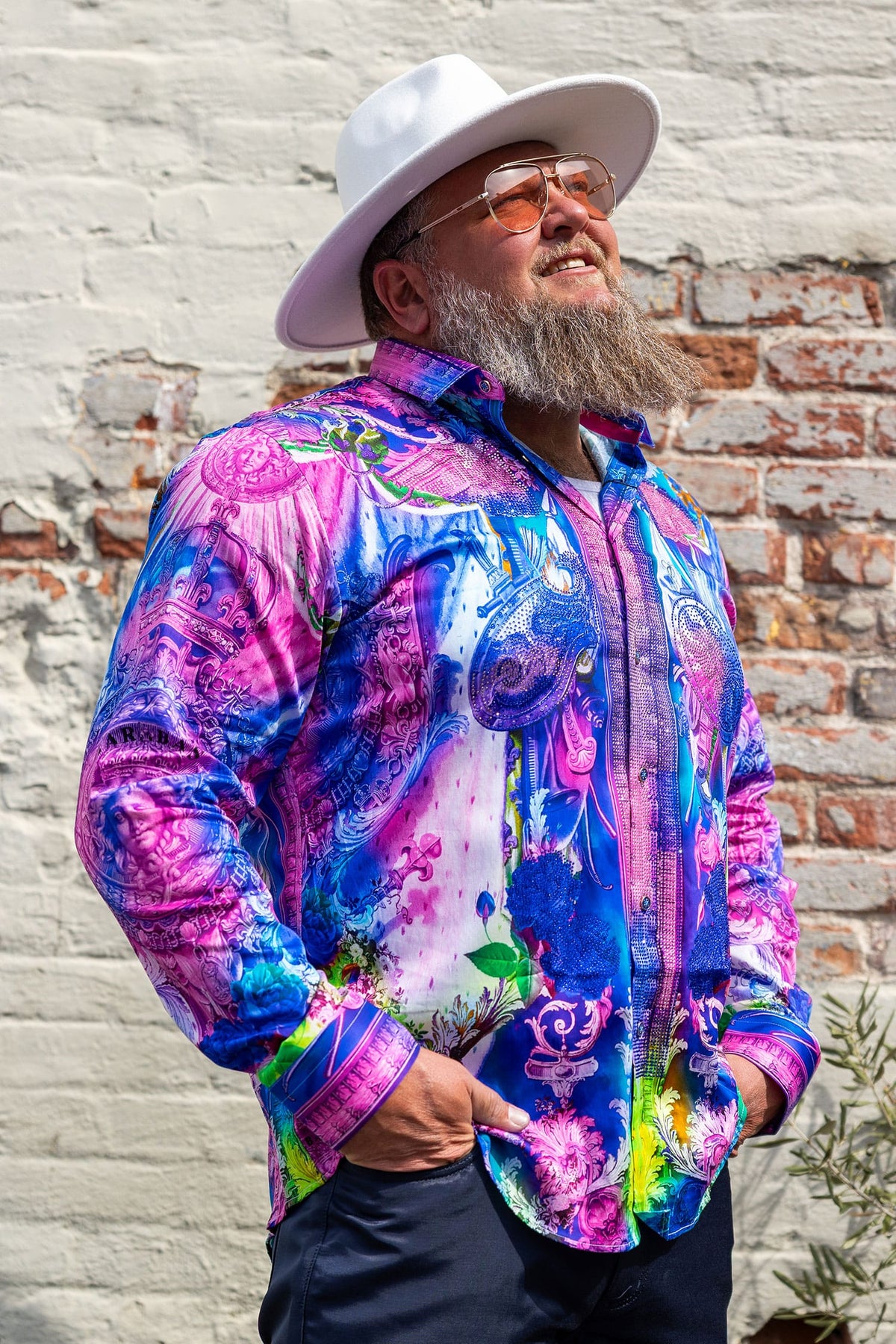Last Crown Rhinestone Long Sleeve Shirt