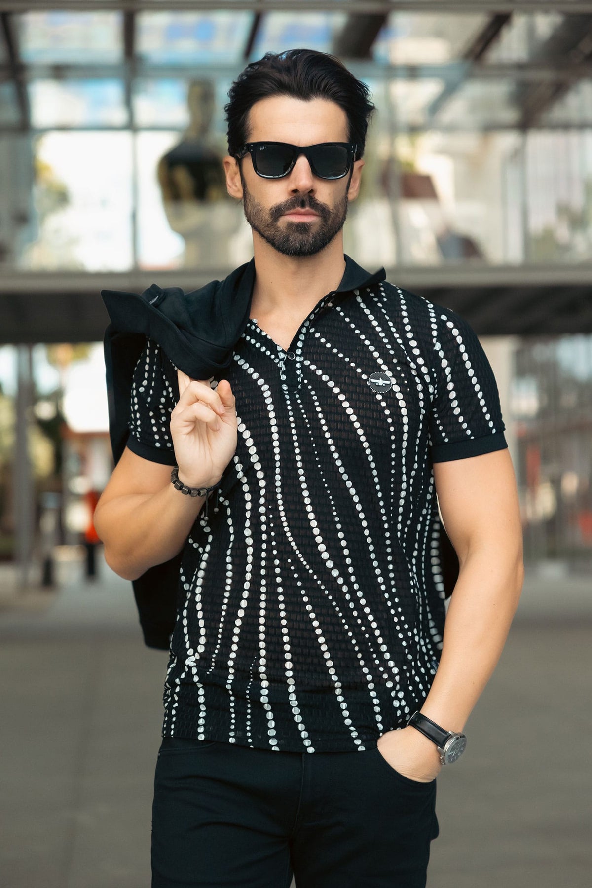 Lisbon Polka Dots Polo Shirt