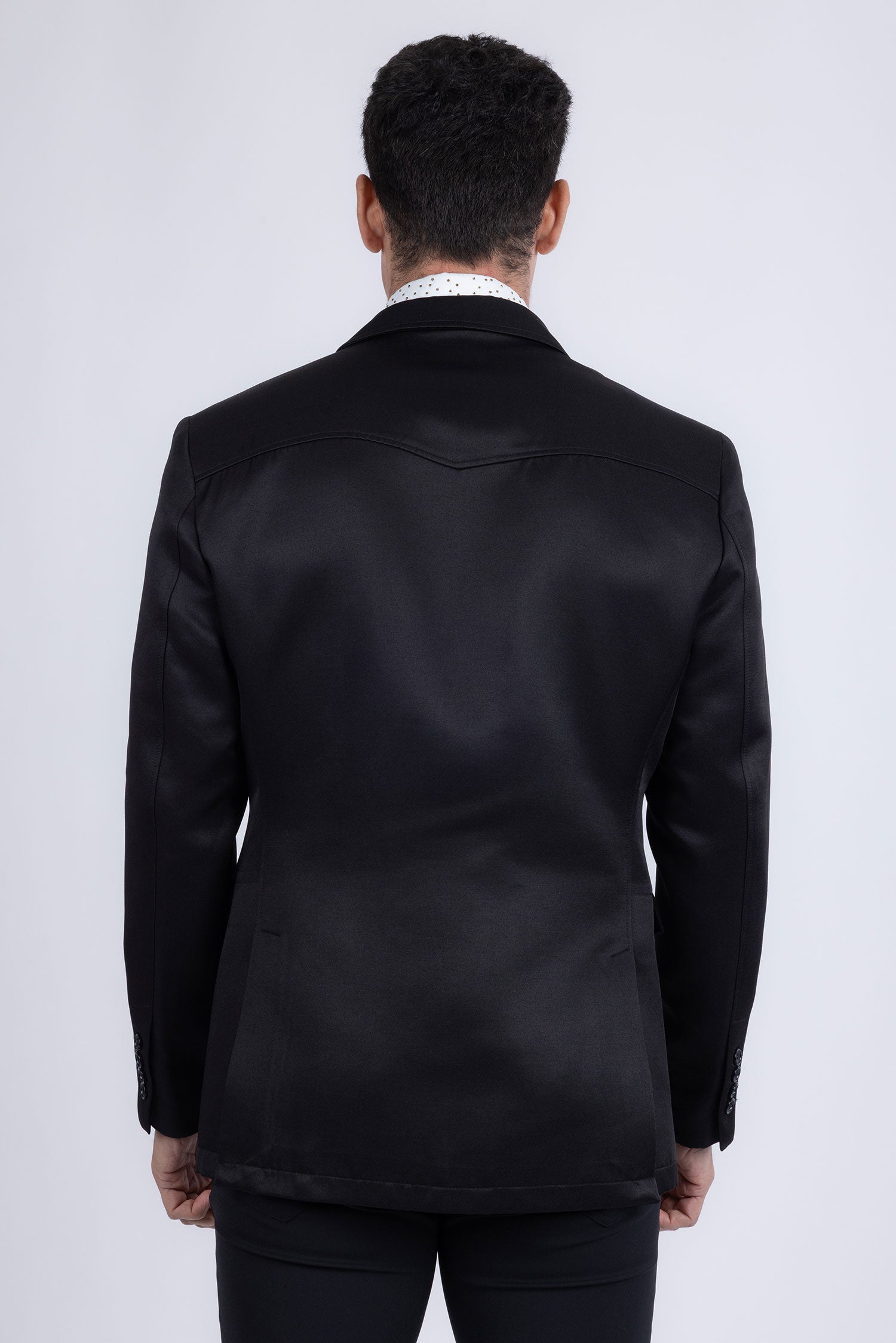 Barabas Men's Matte Notch Lapel Casual Blazer 5BL11 Black