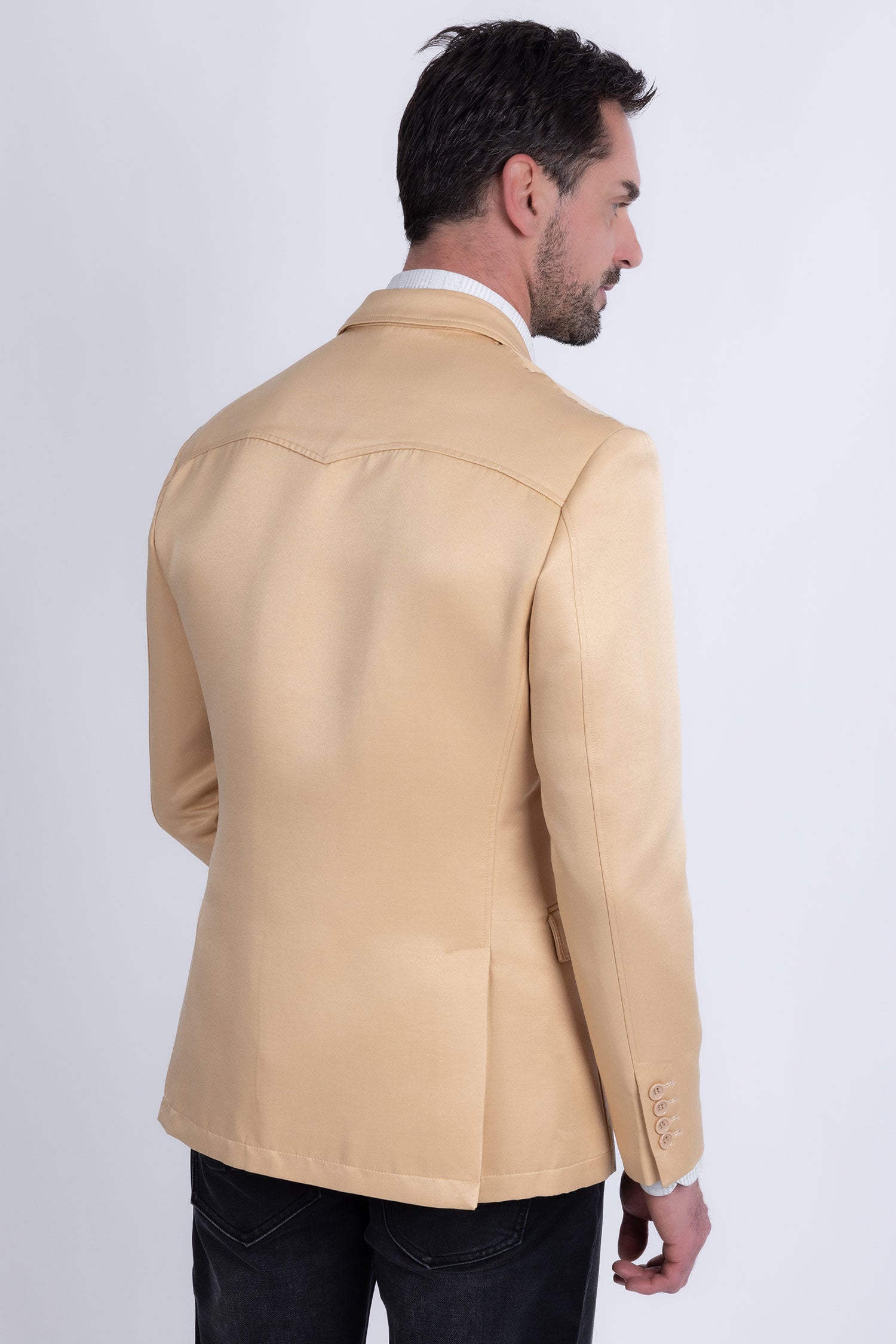 Barabas Men's Matte Notch Lapel Casual Blazer 5BL11 Brown