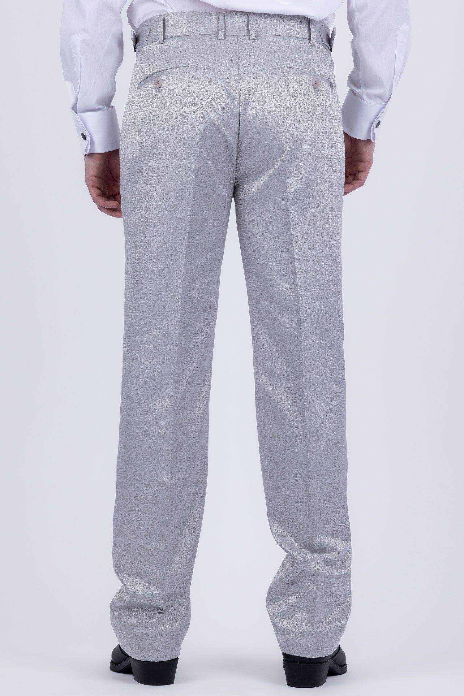 Barabas Men's Floral Pattern Casual Dress Pants 5CP24 Harbor Mist