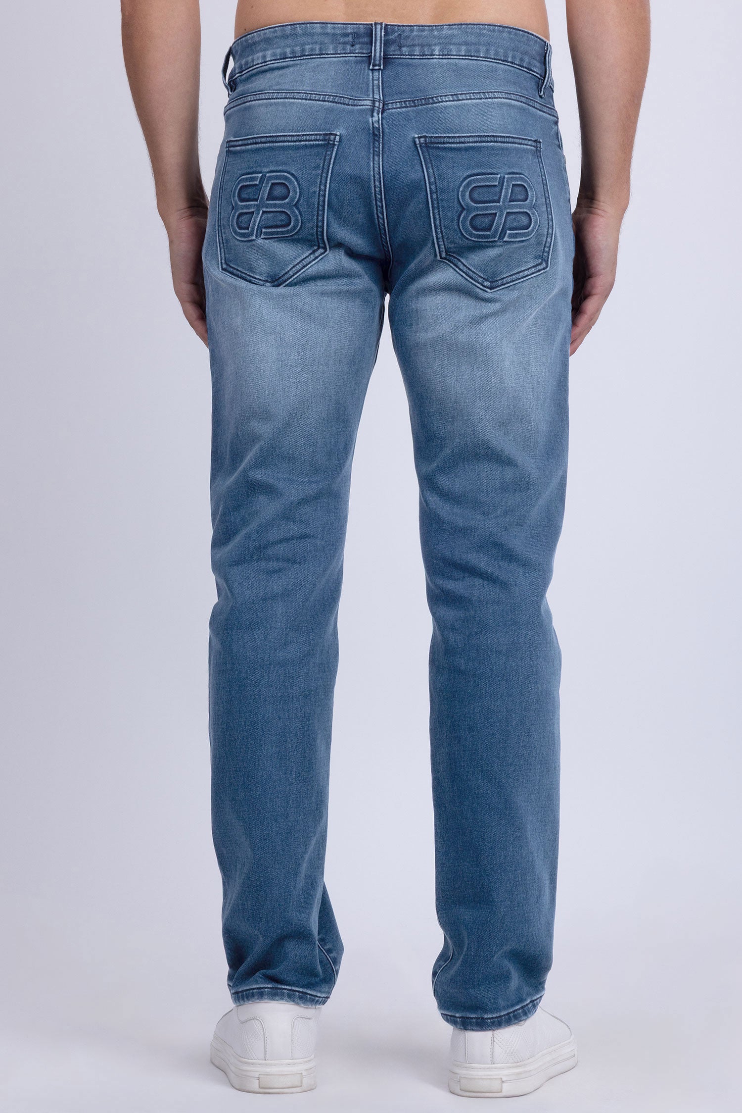 Barabas Men's Straight Fit Premium Casual Denim Jeans 5JE01 Light Blue