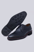 Barabas Men's Textured Leather Lace-up Loafer Dress Shoes 5SH07 #Color_Black