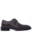 Barabas Men's Textured Leather Lace-up Loafer Dress Shoes 5SH07 #Color_Brown