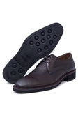 Barabas Men's Textured Leather Lace-up Loafer Dress Shoes 5SH07 #Color_Brown